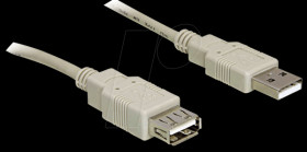 82239 Cable USB 2.0 A plug > USB 2.0 A jack, 1,8 m