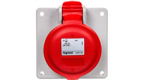 Gniazdo Tablicowe 16A 4P 400V Czerwone Ip44 P17 Tempra Pro 555188