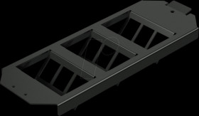 ABGECO33 keystone floor box Basic UT4, 9-port, support plate GB3