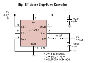 High Efficiency Step-Down DC/DC Converters with Internal Schottky Diode