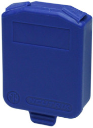 Ssealing cap, self closing, blue for sockets/plugs, SCDX-6-BLUE
