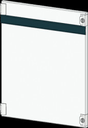 Compartment door, rectangular, sheet steel, (W x H x D) 1100 x 625 x 25 mm, light gray, for built-in installation devices, 8PQ20