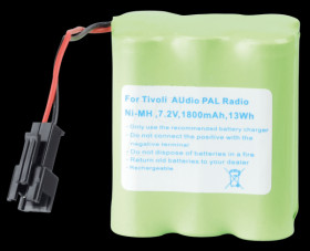 1800 mAh, NiMH for TIVOLI Audio PAL Radio
