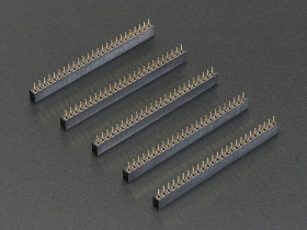 Adafruit 2mm Pitch 25-Pin Female Socket Headers - Pack of 5