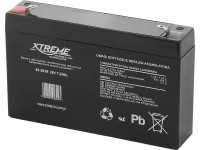 XTR7.2-6 Akumulator firmy żelowy XTREME 6V 7.2Ah wymiary: 151x50x100mm; masa: 1.86