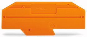 End plate, 2 mm, orange for terminal block, 282-334