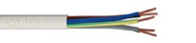 Kabel zasilający 5 Core PVC Sheath Biały, 300/500 V