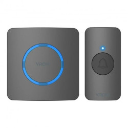 ENGA AC, dzwonek bezprzewodowy sieciowy, learning system, 38 dźwięków, 200m, czarny,DB-11/B