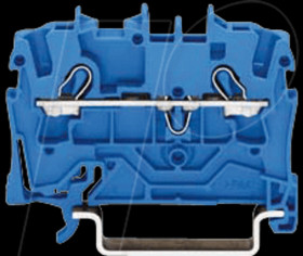 2002-1204 2-conductor feed-through terminal, 24 A 0.25 - 2.5 mm² blue