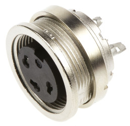 Złącze wielostykowe przemysłowe 3-pinowe M16, panelowe Gniazdo binder