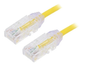 UTP28SP5MYL Patch cord TX6-28™,U/UTP 6 linka Cu LSZH żółty 5m 28AWG