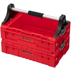 Skrzynka narzędziowa modułowa otwarta podwójna z uchwytem, pojemnośc 18L 465x310x367 QBRICK SYSTEM PRO Modular Tray RED