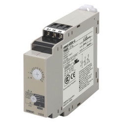 Timer Relay Szyna DIN 240-440V ac DPDT 4-stykowy Omron 1 → 120s jednofunkcyjny