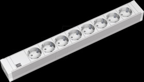 333.601 Socket strip, 19", 8-way