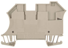Through terminal block, screw connection, 1.5-16 mm², 2 pole, 57 A, 8 kV, dark beige, 1042400000