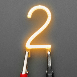 Number LED Filament - Warm White "2"