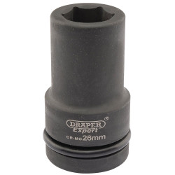 Draper Expert 05141 Expert 26mm 1&quot; Sq. Dr. Hi-Torq&#xAE; 6 Point Deep Impact Socket