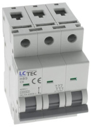 Wyłącznik nadprądowy HBS 3P 3M 3F C 6A 10kA