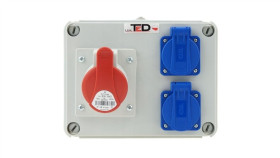 Rozdzielnica Budowlana Rs-07 16A/4P + 2Gs 230V 07.164