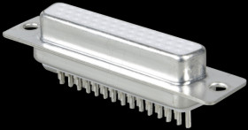 D-SUB socket, high density, 44-pin, straight