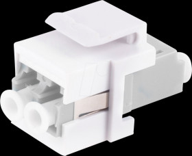 BS08-10204 Keystone module, LC duplex, OM1 / OM2, beige