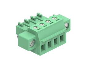 3.81MM EURO PLUG RA ME GRN 4CKT