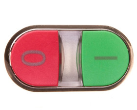 Przycisk podwójny 22mm metal zielony /I/ czerwony /O/ przyciski płaski/wysoki z samopowrotem SIRIUS ACT 3SU1050-3BB42-0AK0