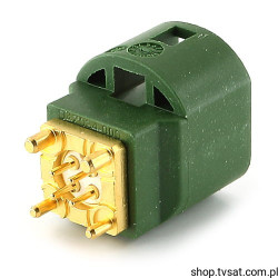 D4S10A-400L5-E STRAIGHT PLUG PCB W. HOUSING GREEN THT ROSENBERGE