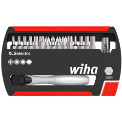 Wiha 36951 XLSelector Ratchet Bit Set, 17 Piece