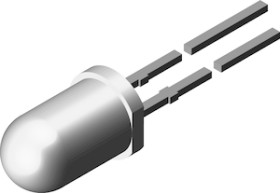 TLLR5400 Low Current LED in &#216; 5 mm Tinted Diffused Package