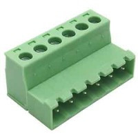 TLP-CPMH6 Wtyk na kabel do gniazda CPF, 6pin, prosty, raster 5,08 mm, zaciski śrubowe