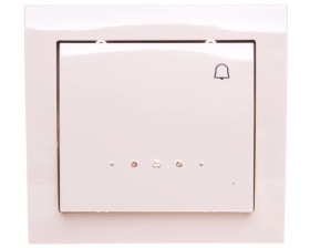 KIER Przycisk /dzwonek/ z podświetleniem beżowy ŁP-6WS/01