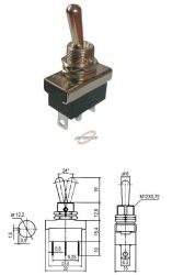 PRZEŁĄCZNIK 2-POZYCJE 3-PINY ON-ON 12V