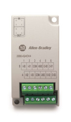 Moduł PLC We/Wy Allen Bradley Moduł PLC We/Wy Bulletin 2080 Cyfrowe Mikrowieża 800 2080-IQ4OV4 30,5 x 62 x 20 mm