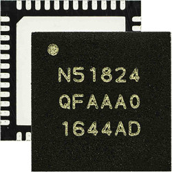 System-On-Chip nRF51824-QFAA-R7 Mikrokontroler 48-pinowy QFN Montaż powierzchniowy