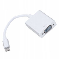 Adapter USB-C do VGA, Przejście konwerter, MacBook