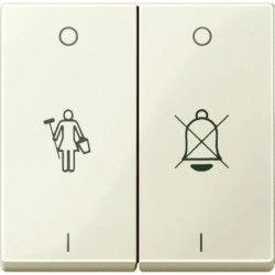 Klawisz podwójny z oznaczeniem nie przeszkadzać”, biały, połysk, system M MTN432644