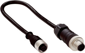 Złącze i kabel ze złączem Złącze M12 liczba rdzeni 5 długość 250mm Rodzaj A Żeńskie Złącze B Złącze M12