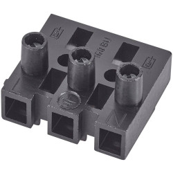 AdelsContact Collared Cable Terminal Plug Cross-Section 2.5 mm² Black