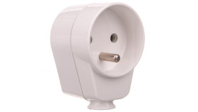 Gniazdo Wtyczkowe 16A 2P+Z 230V Ip20 Awa-Gk Biały 51.40