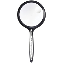 Toolcraft TO-8976468 Handheld Magnifier 2x/4x 76mm Lens Black