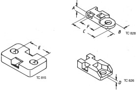 Helukabel TC 815 Podstawa montażowa przykręcany 93007-500 stabilność termiczna przeźroczysty 500 szt.