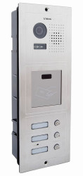 S603A-2 - Trzyabonentowa stacja bramowa z kamerą i czytnikiem RFID