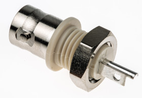 Złącze koncentryczne Montaż na panelu Żeński 50Ω typ złącza Złącze BNC 0 to 4GHz Lutowane