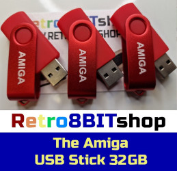 Retro8BITShop Amiga Top 100 Games and more USB Stick 32GB