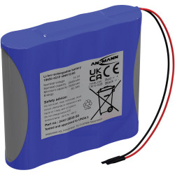 Ansmann 2447-3032-50 Battery Pack 4x18650 Li-ion 14.4V 2550mAh UN38.3