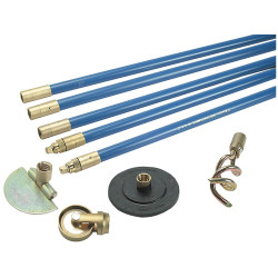 Bailey 1324 Lockfast 3/4in Drain Rod Set 4 Tools