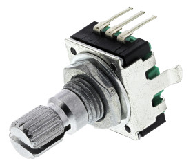 Enkoder mechaniczny obrotowy 24 imp/obr Radełkowany 6 mm Bourns THT