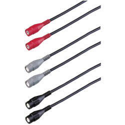 Fluke 935598 PM9091 BNC test lead set 1.50 m Red/Black/Grey