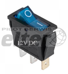 Przeł. kołys. podśw. średni ON-OFF 12V niebieski